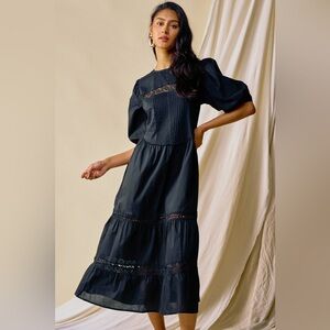 Lavalon Lace Black Maxi Dress